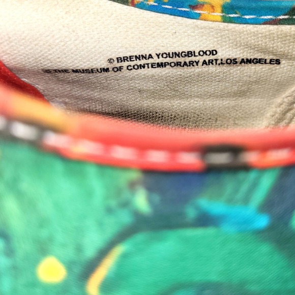 Vans x MOCA Brenna Youngblood ‎ Low Top Sneaker Multi Color Shoes - Picture 6 of 7